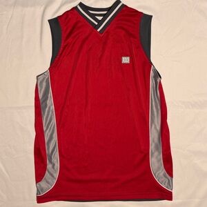 (SY) WILSON Youth Sleeveless Basketball Jersey Red & Gray